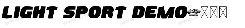 Light sport demo字体转换 Light sport demo字体转换